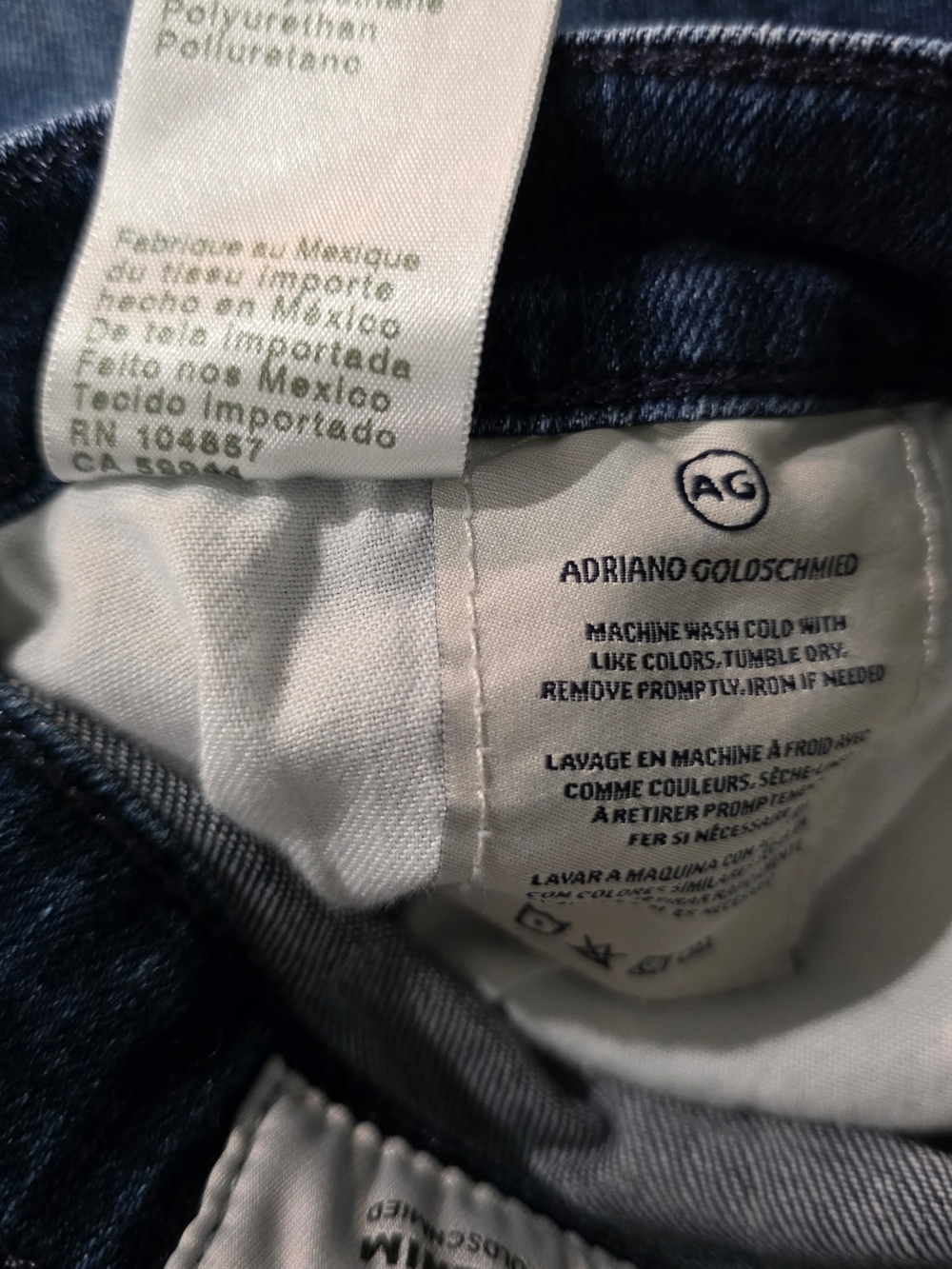 Ag Adriano Goldschmied Women's Skinny Jeans in Dark Blue - Picture 3 of 6